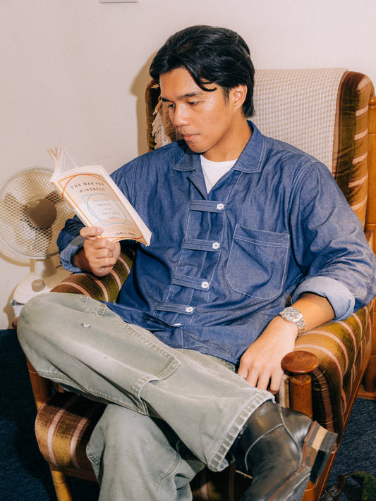 Chambray Long Sleeve Button Loop